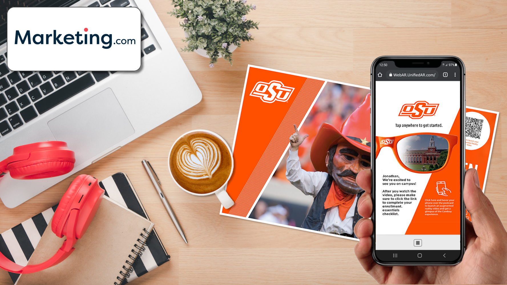 Marketing.com & OSU - Personalized AR Mailer 1 Augmented Reality