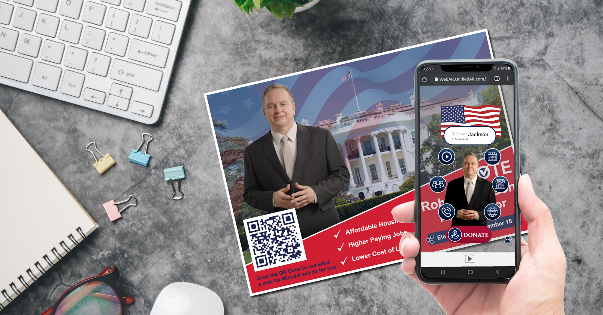Interactive Print for Political Campaigning
